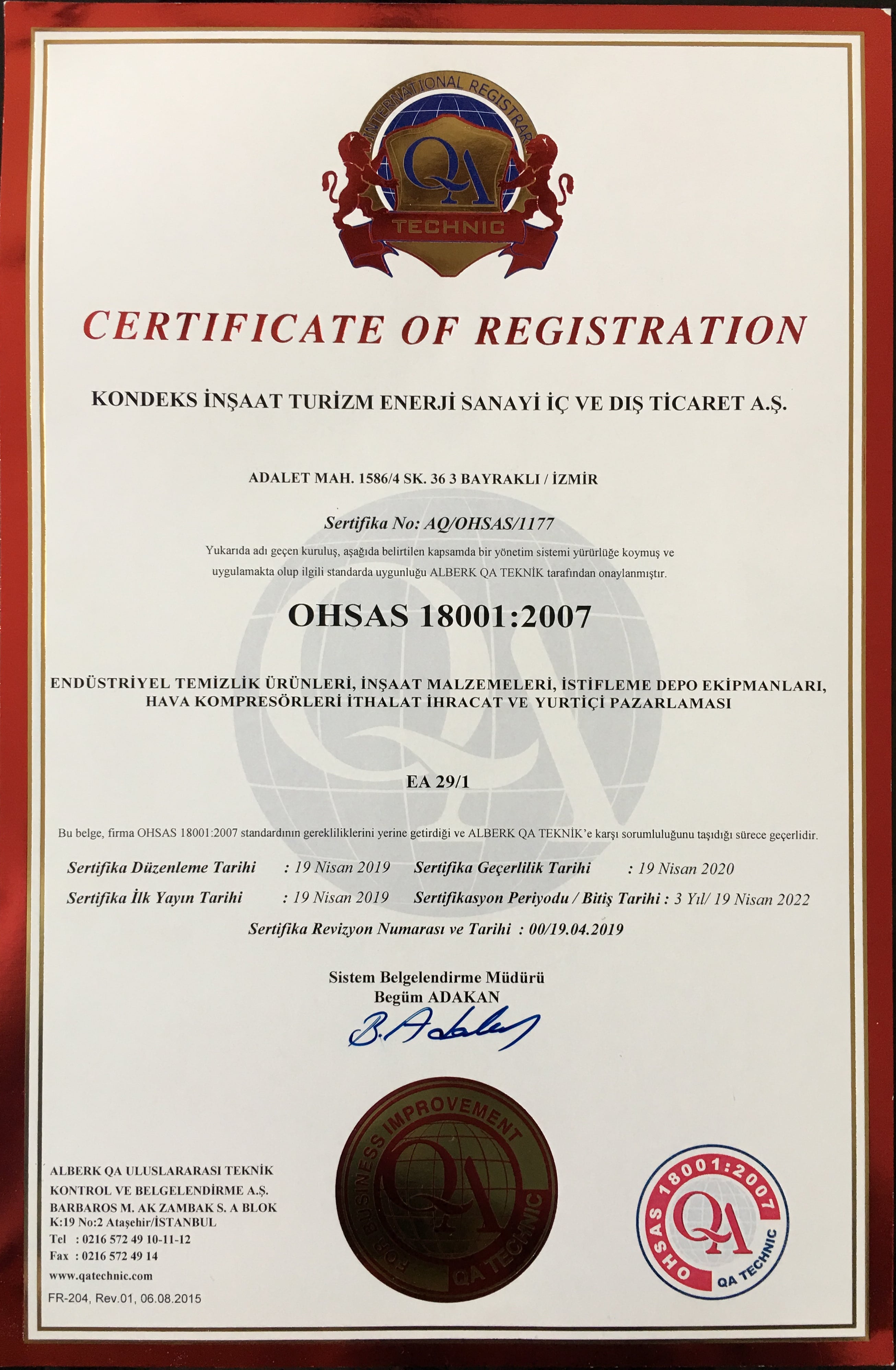 Ohsas 18001